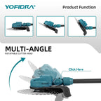 YOFIDRA 10Inch Brushless Electric Lawn Mower 6000W Foldable Grass Cutter Trimmer Garden Power Tool For Makita 18V Battery Pin
