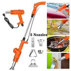Electric Weed Burner Garden Weed Killer Thermal Weeding Stick Hot Air Weed Torch Kitchen BBQ Igniter Garden Patio Weeder Tools