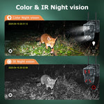LS VISION 12MP 6K 15X Zoom Solar Camera Dual Screen Outdoor 4G/WIFI Three Lens PIR Detection Trail Camera Camouflage Forest Ubox
