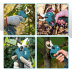 YOFIDRA Brushless Electric Scissors 30MM 2Gears Cordless Fruit Tree Branch Pruner Shear Power Tools For Makita 21V Battery Pin
