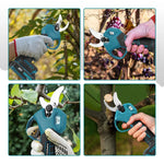 YOFIDRA Brushless Electric Scissors 30MM 2Gears Cordless Fruit Tree Branch Pruner Shear Power Tools For Makita 21V Battery Pin