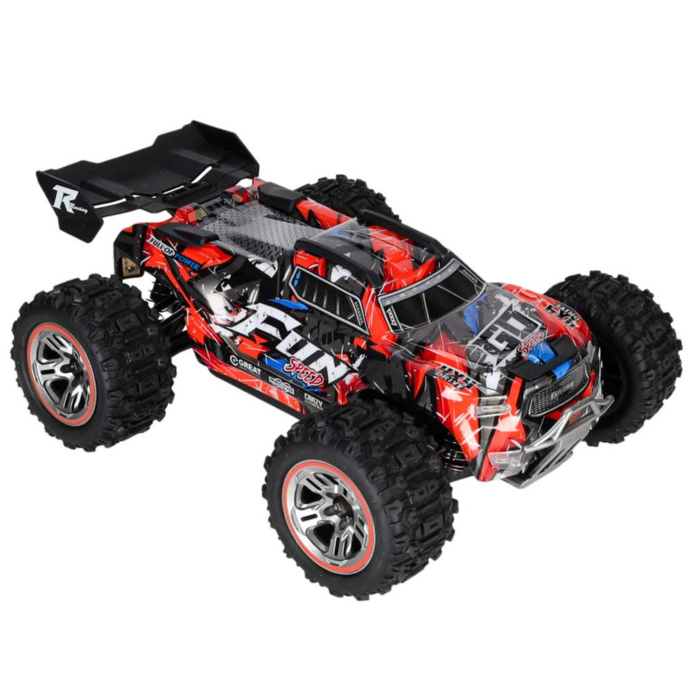 WLToys 184008 RC automašīna 1:18 4WD bezsuku LED RTR 60 km/h