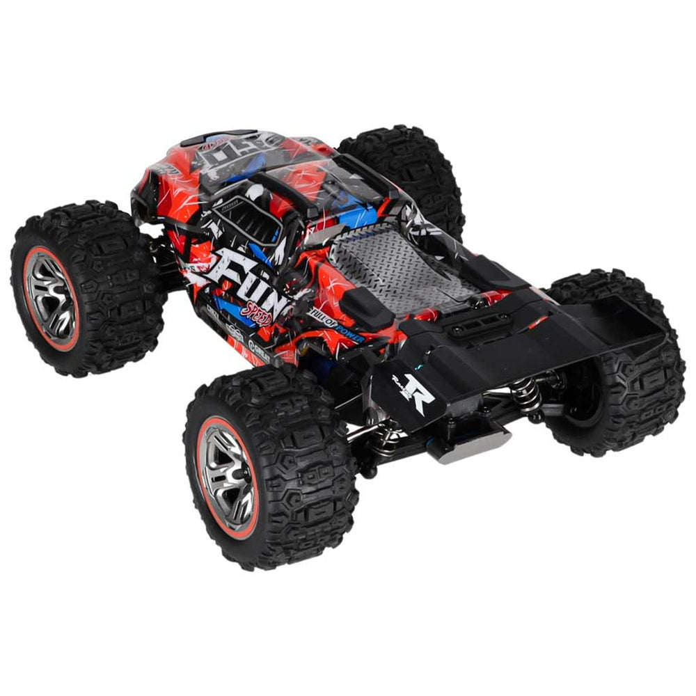 WLToys 184008 RC automašīna 1:18 4WD bezsuku LED RTR 60 km/h