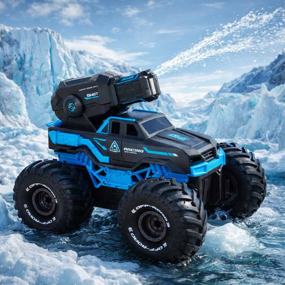 RC auto braukšana pa ūdeni ūdensizturīgs zils