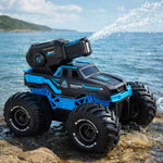RC auto braukšana pa ūdeni ūdensizturīgs zils