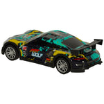 RC sporta auto zilā un zaļā krāsā