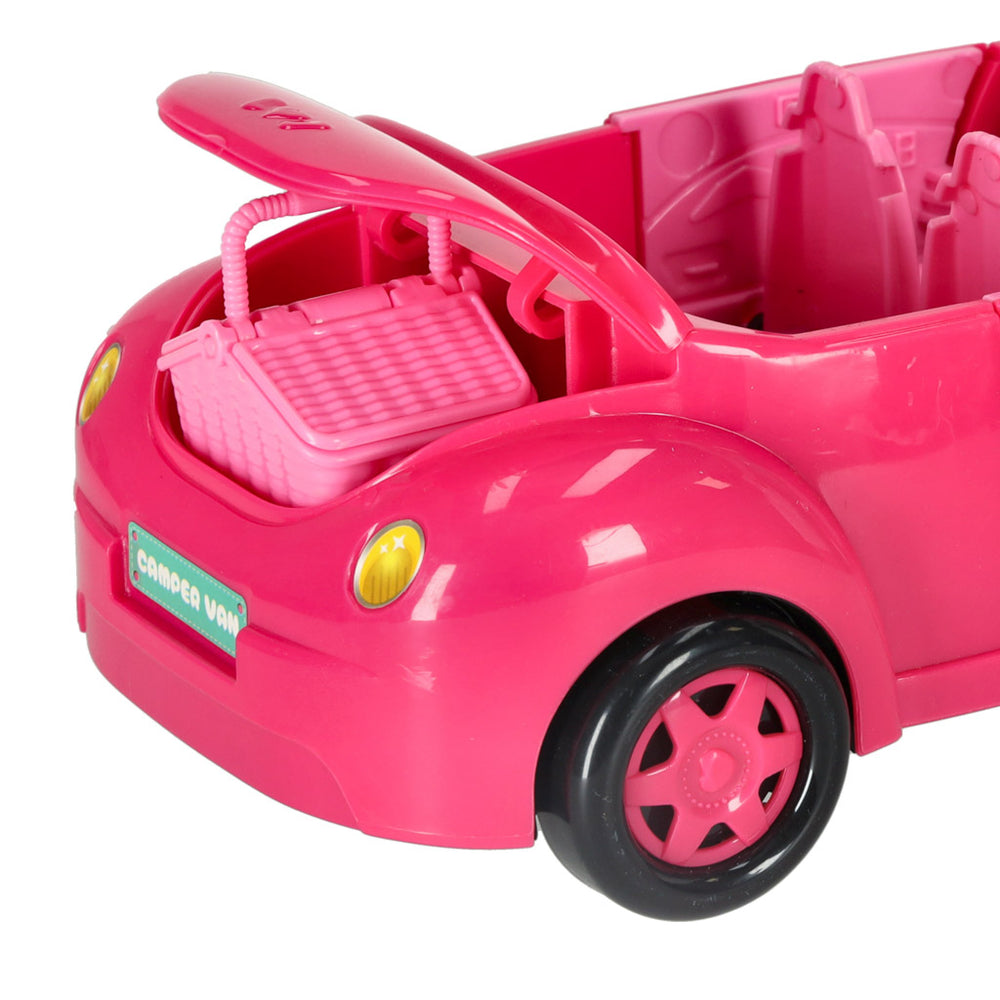 Lelle automašīna kabriolets rozā 4 el.