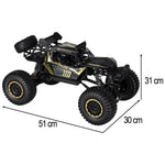 RC auto Rock Crawler 2.4GHz 1:8 51cm melns