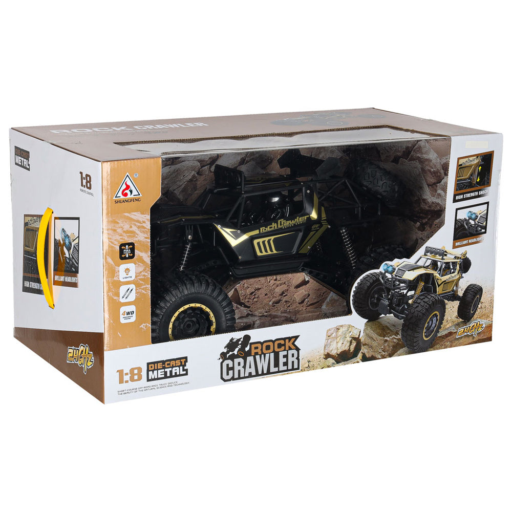 RC auto Rock Crawler 2.4GHz 1:8 51cm melns