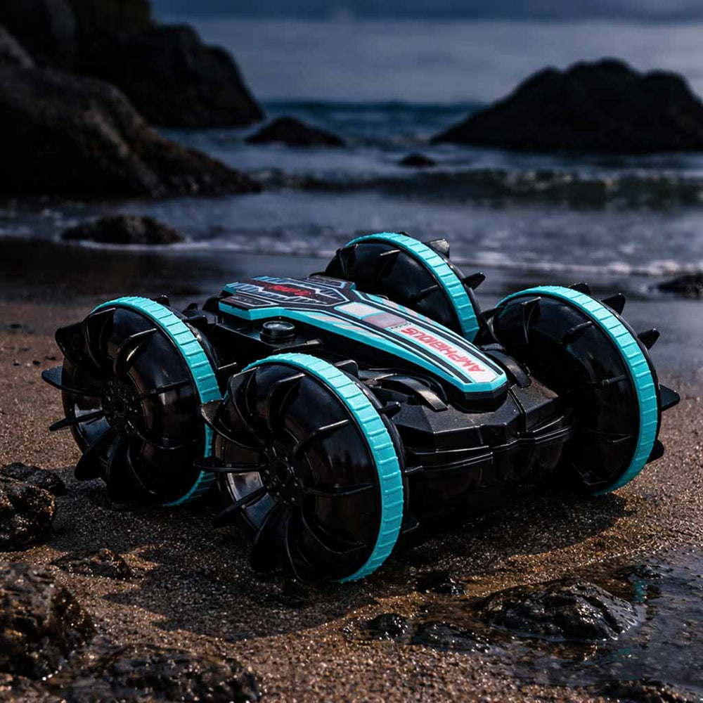 Amfībijas tālvadības automašīna ar žestiem vadāma 4x4 360 2.4GHz 3.7V