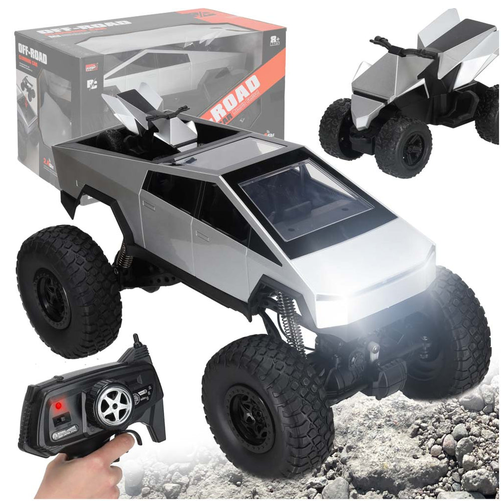 Tālvadības pikaps kravas automašīnas kāpšanas transportlīdzeklis 1:8 2.4GHz