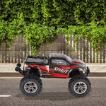 RC auto Q901 bezass 1:16 2.4G 4CH 52km/h sarkans