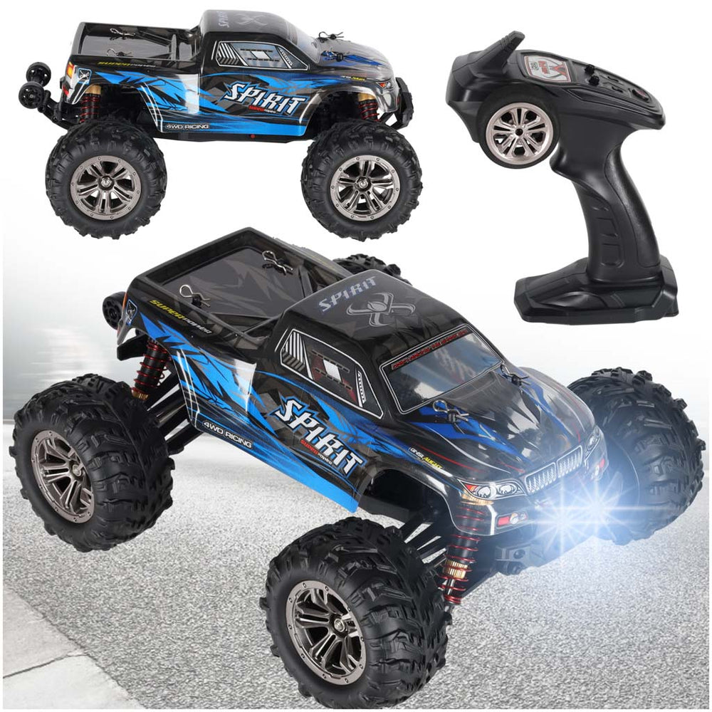 RC auto Q901 bezass 1:16 2.4G 4CH 52km/h zils