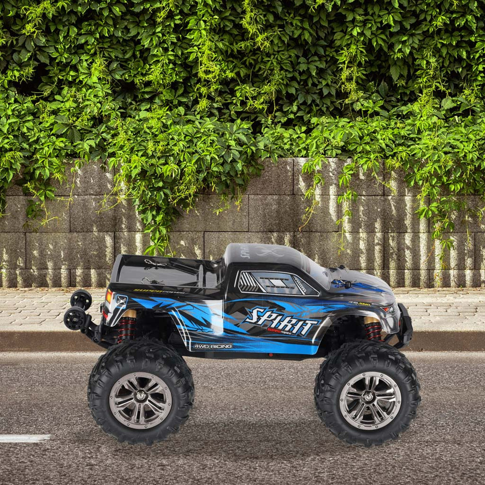 RC auto Q901 bezass 1:16 2.4G 4CH 52km/h zils