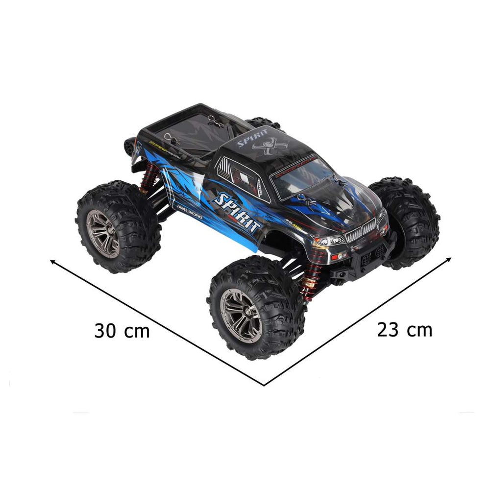 RC auto Q901 bezass 1:16 2.4G 4CH 52km/h zils