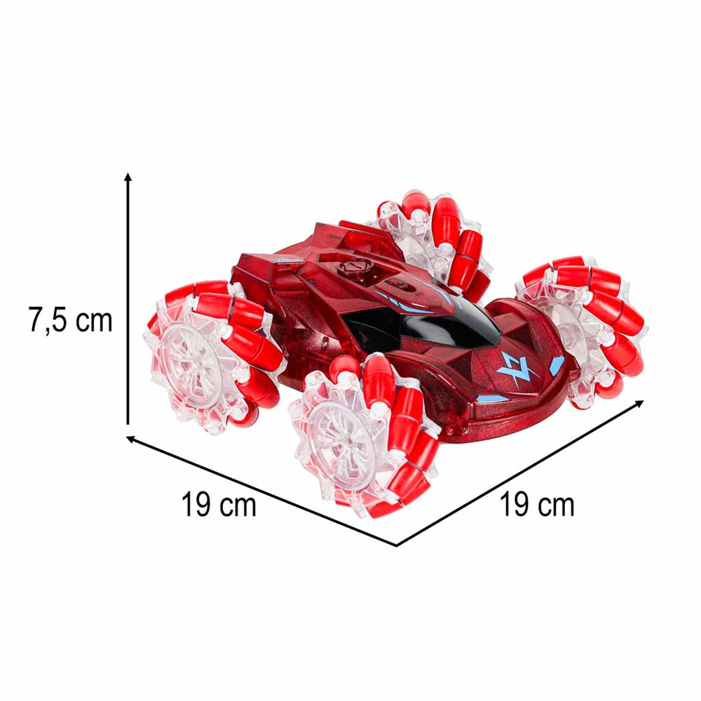 Tālvadības pults vadāma drifta bezceļa automašīna REVOLT Slydz Vapor Racer 360 red