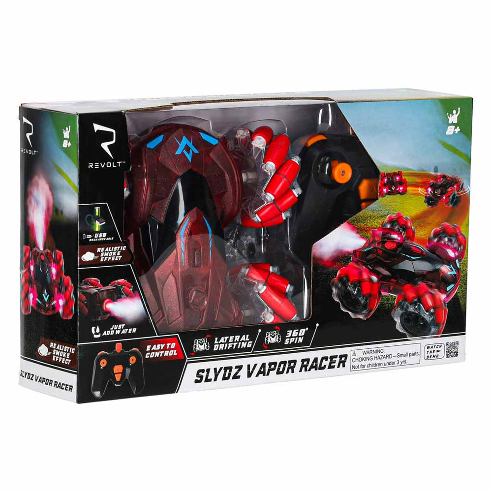Tālvadības pults vadāma drifta bezceļa automašīna REVOLT Slydz Vapor Racer 360 red