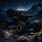 RC auto Rock Crawler 1:12 4WD METAL melns
