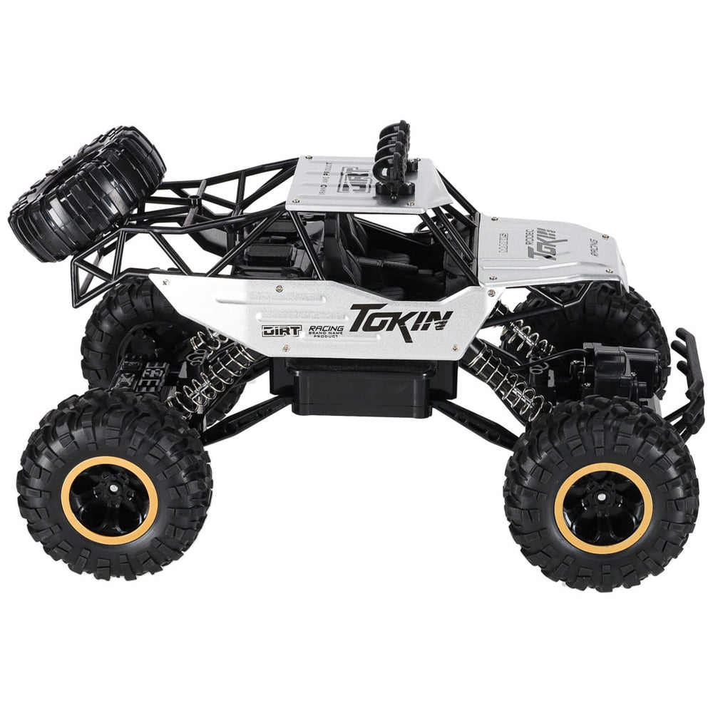 RC auto Rock Crawler 1:12 4WD METAL sudraba krāsā