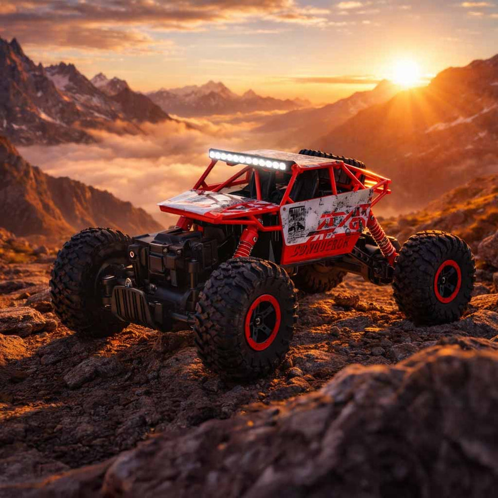 RC auto Rock Crawler HB 2.4GHz 1:18 sarkans