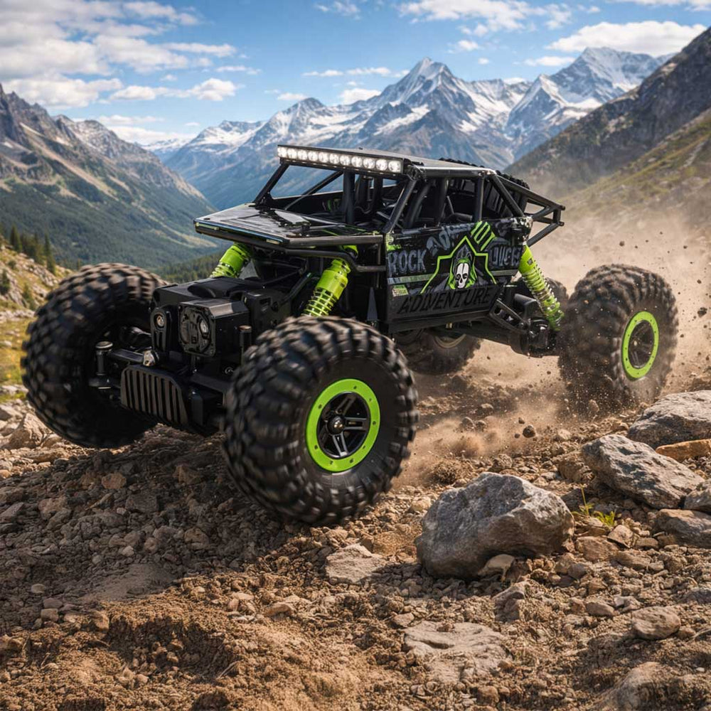 RC auto Rock Crawler HB 2.4GHz 1:18 zaļš