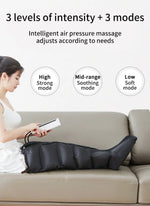 Lymph drainage boots with air pressure massage for legs and feet (with remote control)