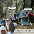 LS VISION 4K Dual Screen 4G Solar Trail Camera Outdoor WiFi PTZ PIR Detection 2-Way Talk Waterproof Wildlife Camera V380 Pro App