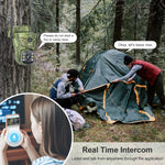 LS VISION 4K Dual Screen 4G Solar Trail Camera Outdoor WiFi PTZ PIR Detection 2-Way Talk Waterproof Wildlife Camera V380 Pro App
