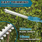 Gisam Brushless High Branch Saw & Hedge Trimmer Cordless Multifunction tool 2in1 Trimmer & Chainsaw For makita 18v battery pin