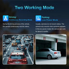 LS VISION 4G Front &Rear View Cameras HD Dash Cam Per Auto Built-in G-sensor /GPS /Long Standby Parking Monitoring /Cloud Sd