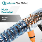 YOFIDRA 200Bar Brushless Electric High Pressure Water Spray Gun 3500W 6IN1 Car Clean Washer Garden Tool For Makita Battery Pin