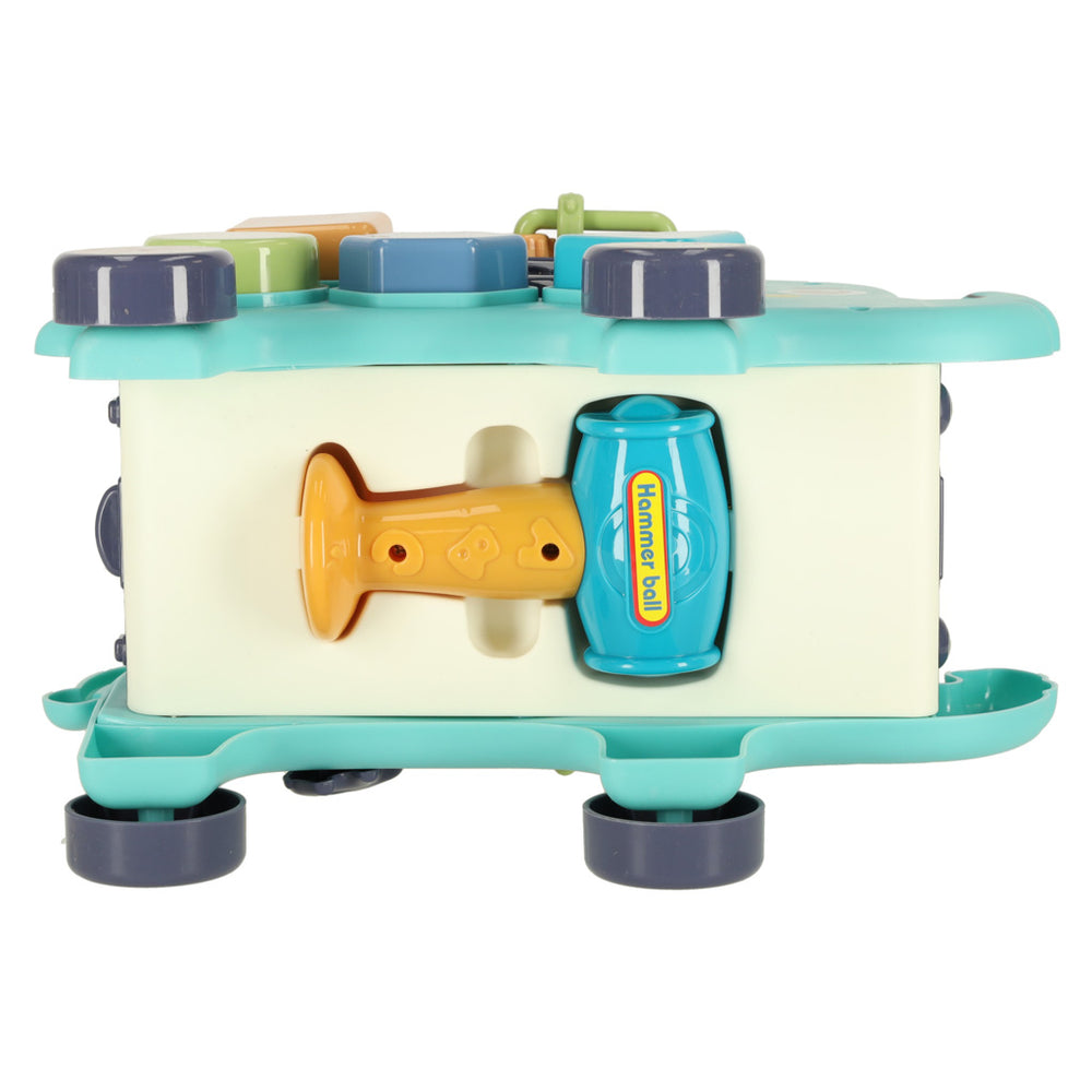 Interaktīvais montessori ziloņu šķirotājs 26cm āmurs