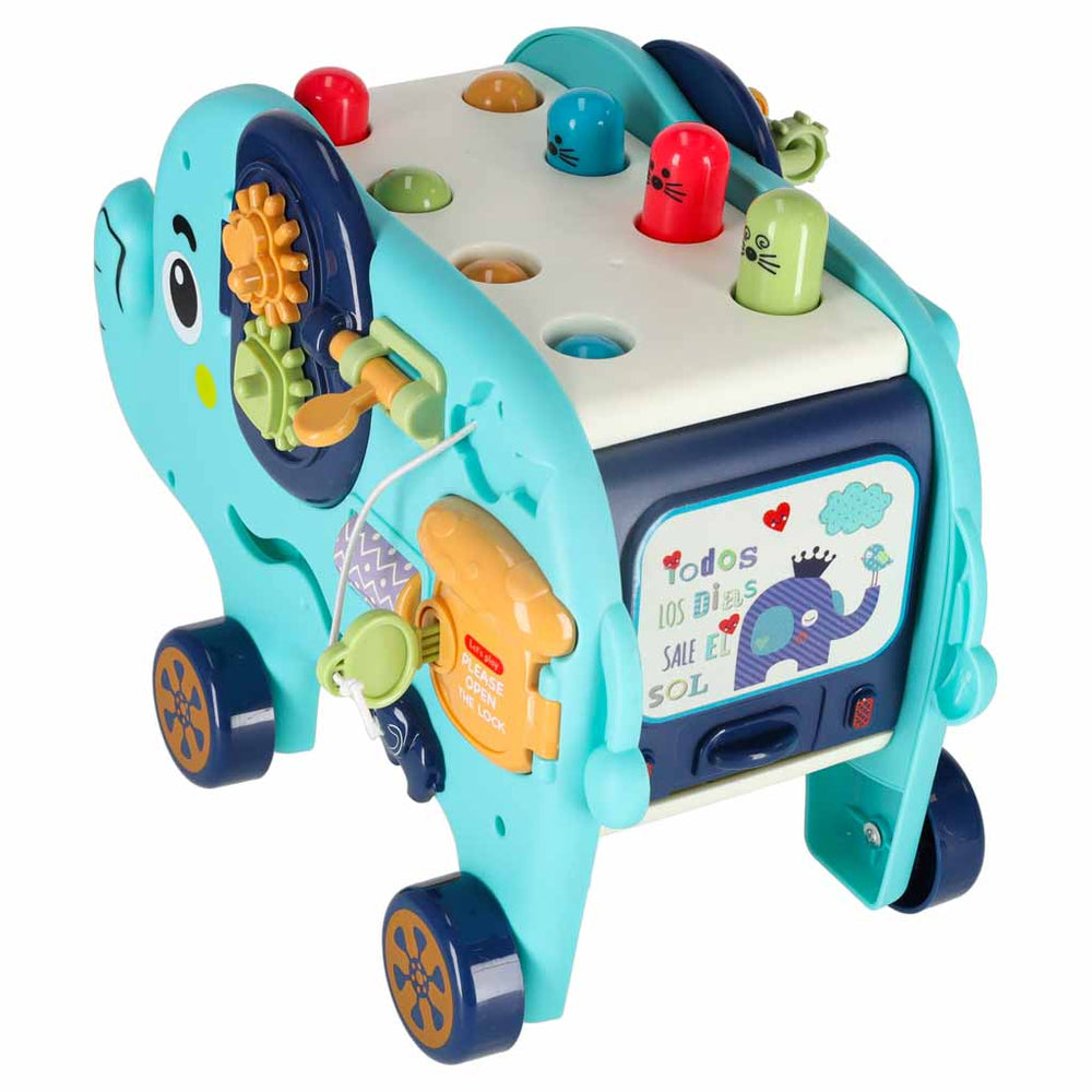Interaktīvais montessori ziloņu šķirotājs 26cm āmurs