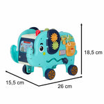 Interaktīvais montessori ziloņu šķirotājs 26cm āmurs