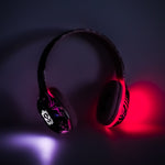 Bluetooth bezvadu austiņas uz ausīm Gaming Sport rozā krāsā
