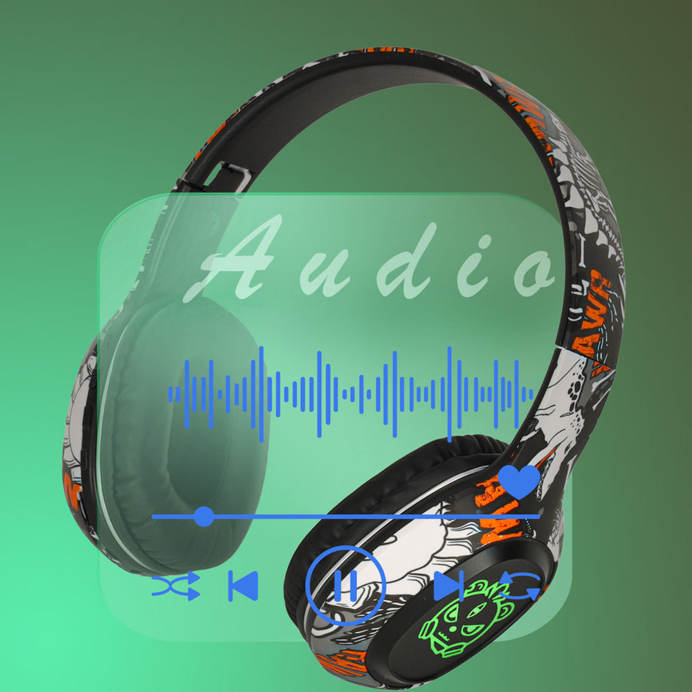 Bluetooth bezvadu austiņas Gaming Sport melnas