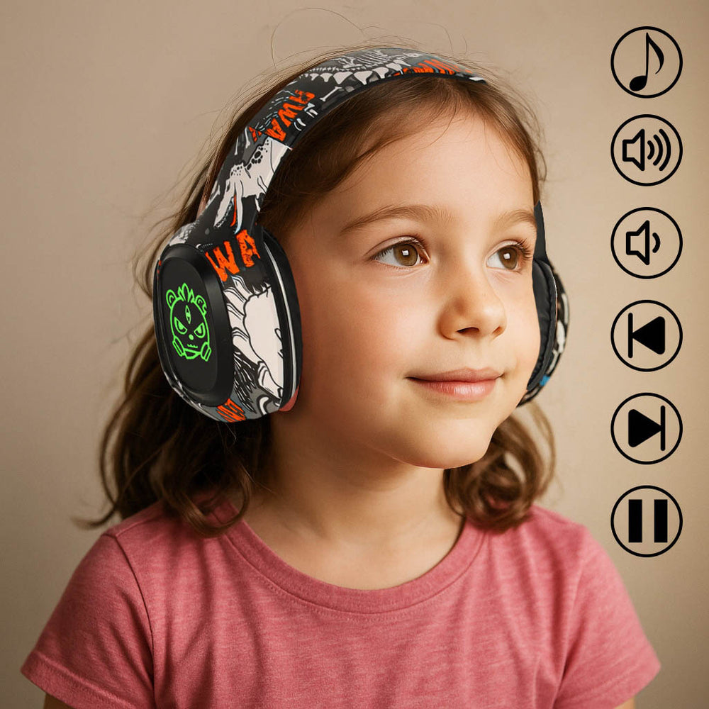 Bluetooth bezvadu austiņas Gaming Sport melnas