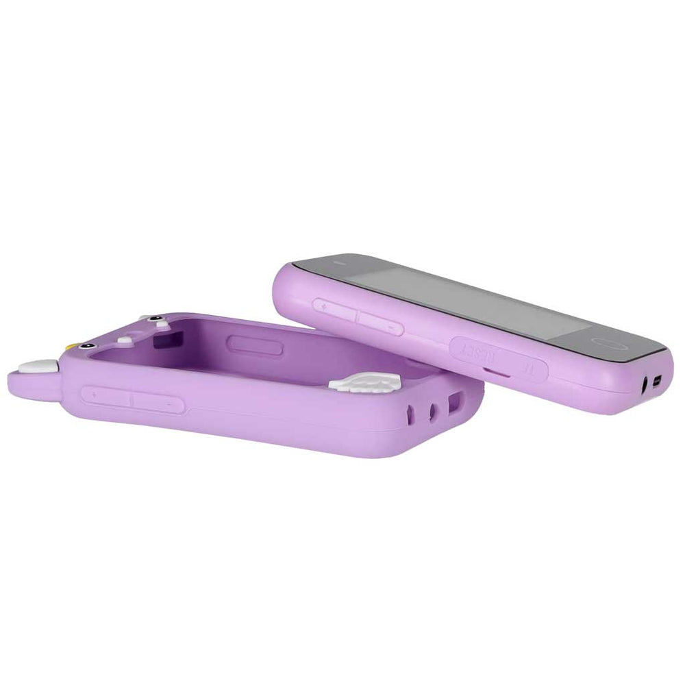Viedtālrunis bērniem ar kameru un 8 GB atmiņas karti, violets vienradzis