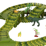 Sacīkšu trase dinozauri automašīnas 240 elementi