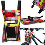 Soma velosipēda motorollera stūrei telefona pannier velosipēda krāsas pārbaude