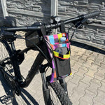 Soma velosipēda motorollera stūrei telefona pannier velosipēda krāsas pārbaude