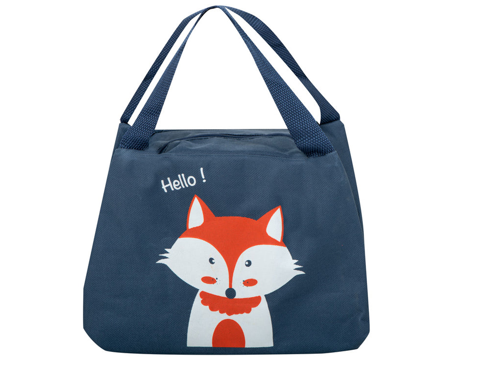 Izolēts termisks maisiņš brokastu pusdienas fox orange
