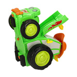 Traktors RC traktors lec dejošanas skaņa zaļa