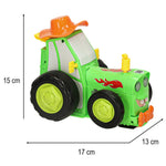 Traktors RC traktors lec dejošanas skaņa zaļa