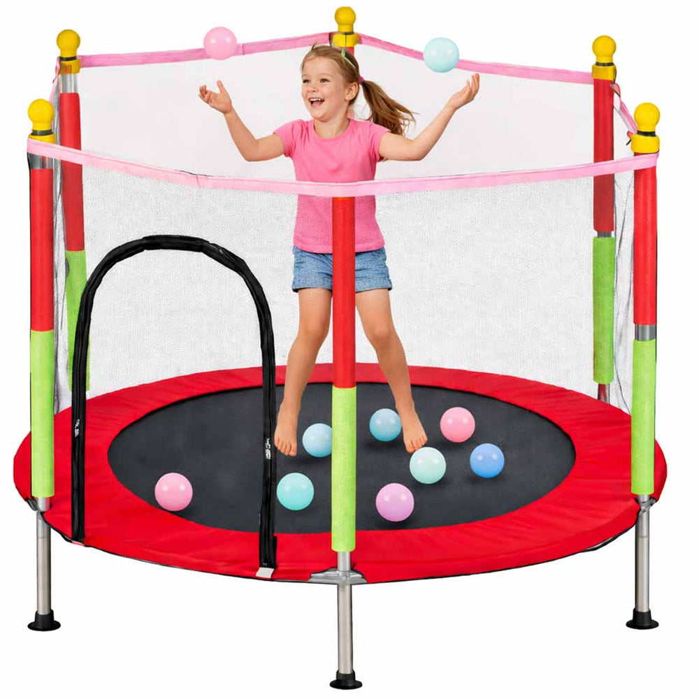 Bērnu dārza batuts 140cm sarkans