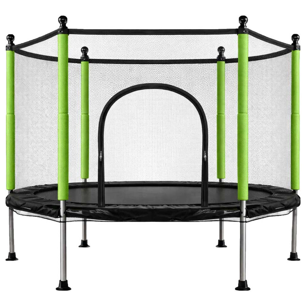 Bērnu dārza batuta tīkls 140 cm zaļš
