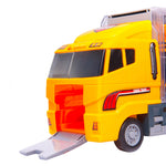 Transportera kravas automašīna TIR palaidējs + metāla automašīnas celtniecības mašīnas