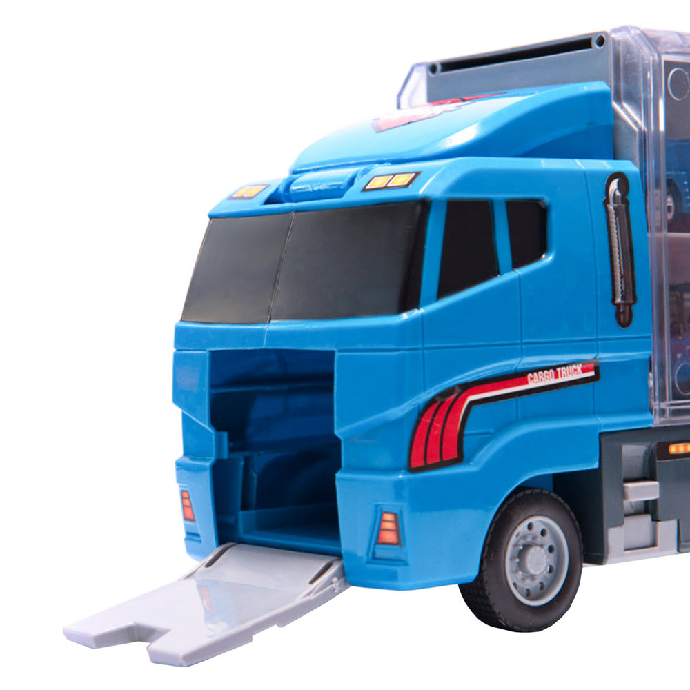 Transportera kravas automašīna TIR palaidējs + metāla automašīnas policija