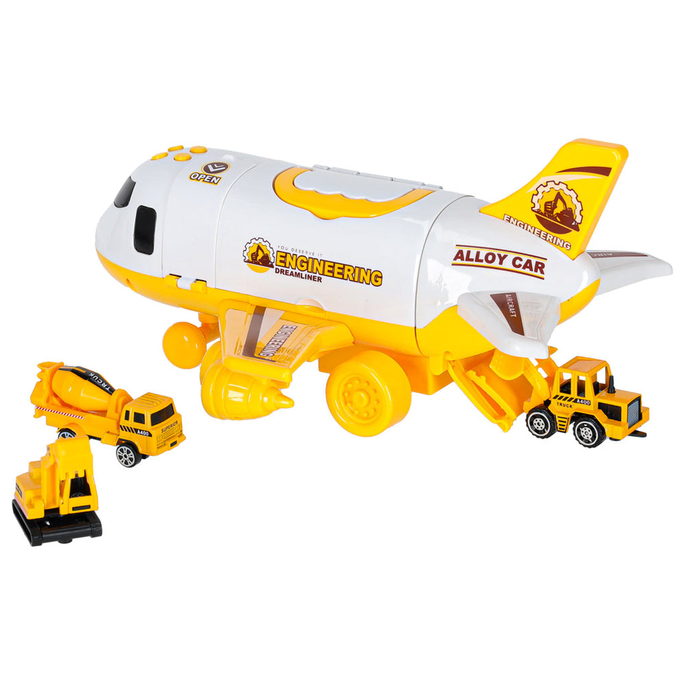 Transportera lidmašīna + 3 celtniecības transportlīdzekļi