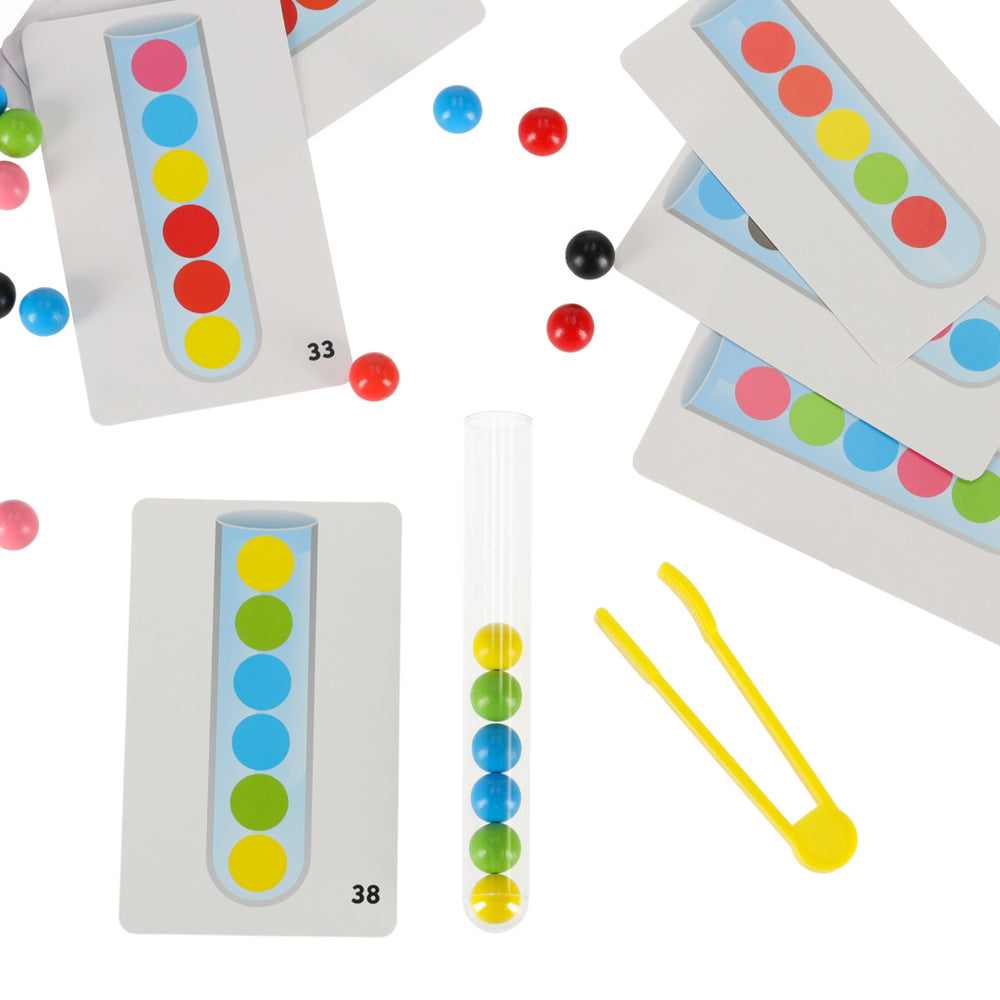 Izglītojoša mozaīka krāsains montessori bumbiņas